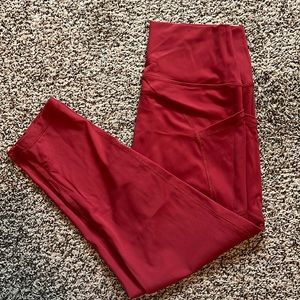 Zyia rust colored capri leggings